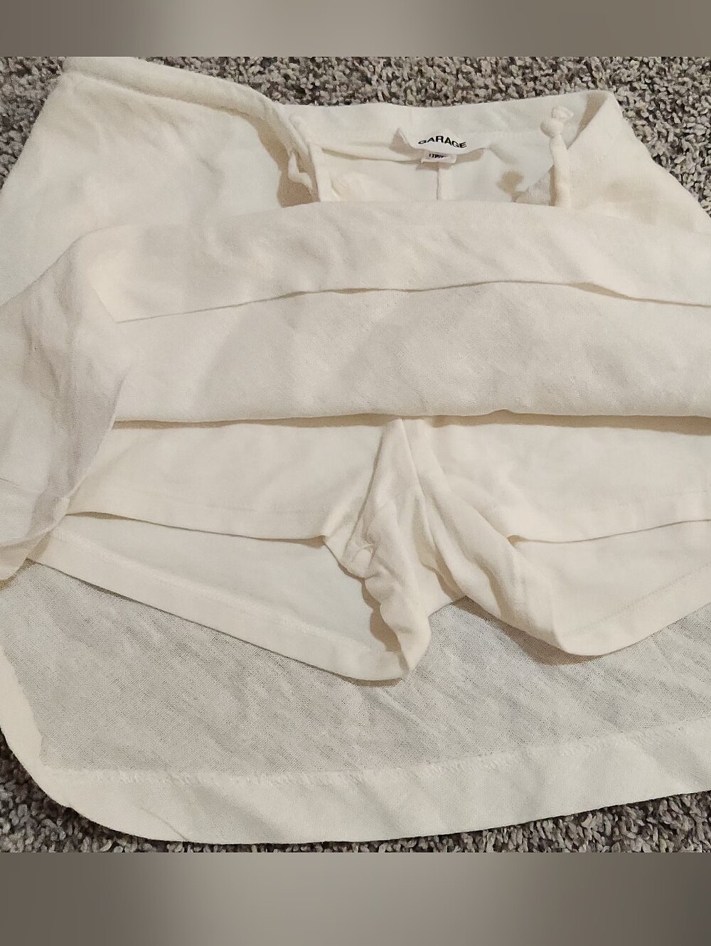 Linen micro skort - Picture 2 of 2
